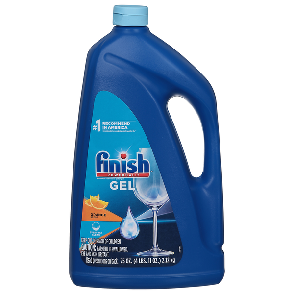 Finish Dishwasher Detergent, Orange Scent, Gel