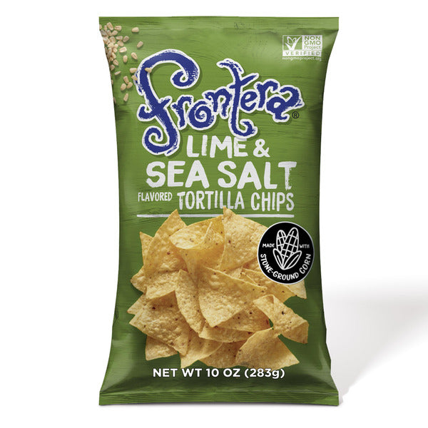 Frontera Lime & Sea Salt Tortilla Chips, Non-GMO, Small Batch