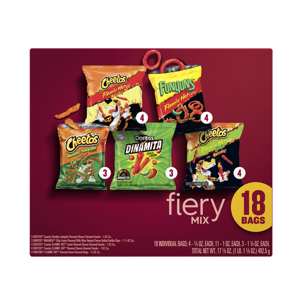 Frito Lay Fiery Mix Variety Pack