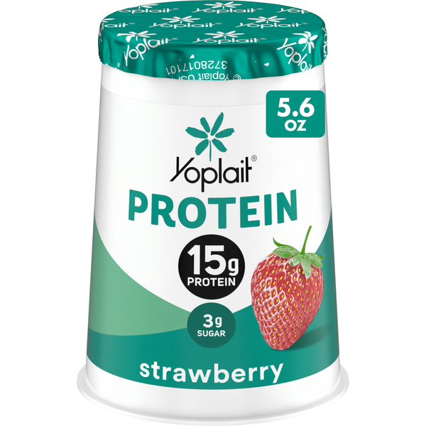 Yoplait Protein Strawberry Yogurt Cultured Dairy Snack Cup