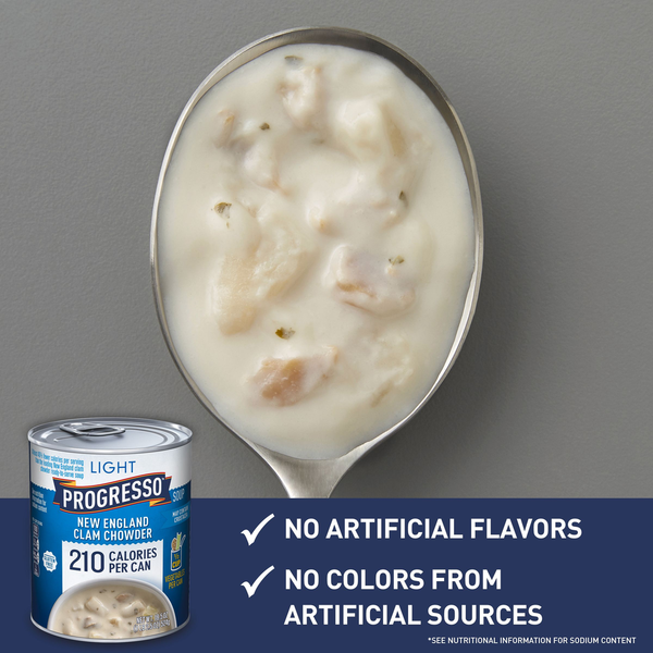 Progresso Soup, New England Clam Chowder, Light