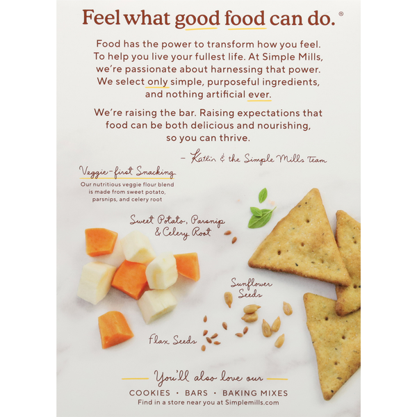 Simple Mills Veggie Pita Crackers, Mediterranean Herb
