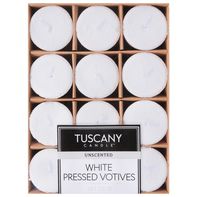 Tuscany Candle Candles, Unscented, White Pressed V...
️