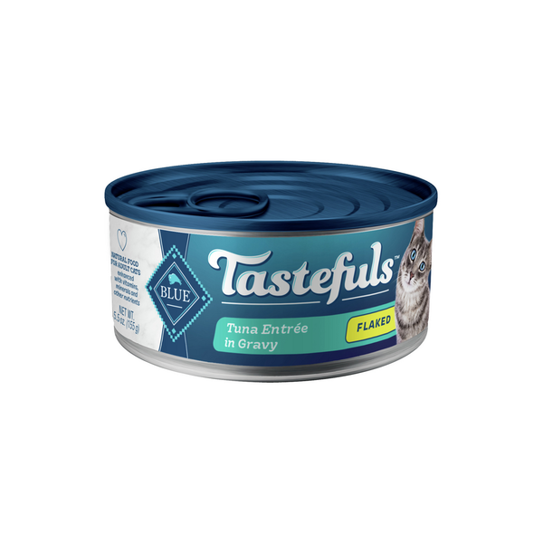Blue Buffalo Tastefuls Natural Flaked Wet Cat Food, Tuna Entrée in Gravy DestGlow