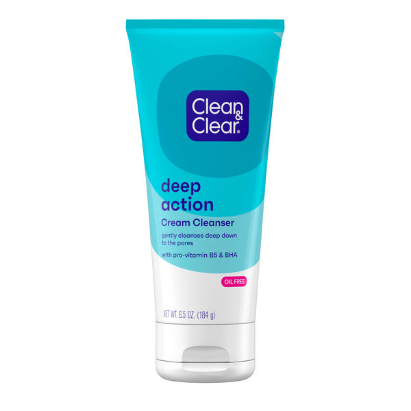 Clean & Clear Deep Action Cream Face Wash, 6.5 fl. oz