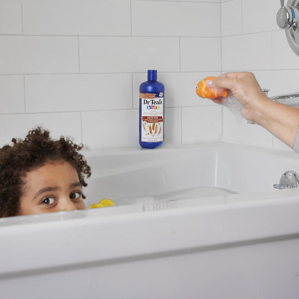 Dr Teal’s Kids 3-in-1 Bubble Bath, Body Wash & Shampoo, Oat & Milk