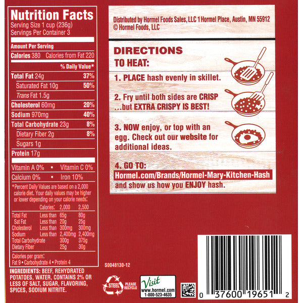 MARY KITCHEN Corned Beef Hash