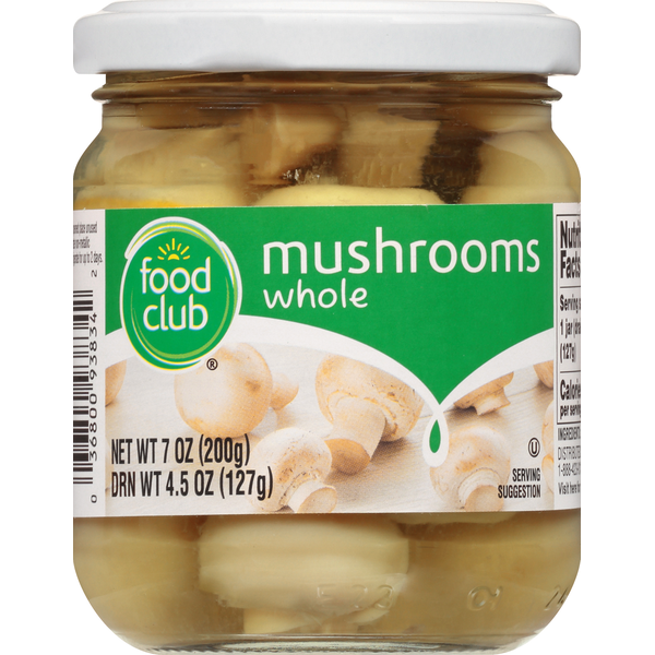Food Club Mushrooms, Whole