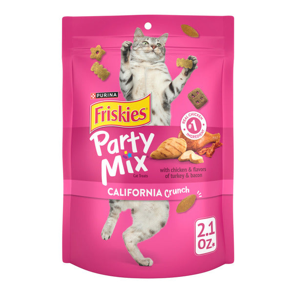 Purina Friskies Cat Treats, Party Mix California Crunch With Chicken DestGlow