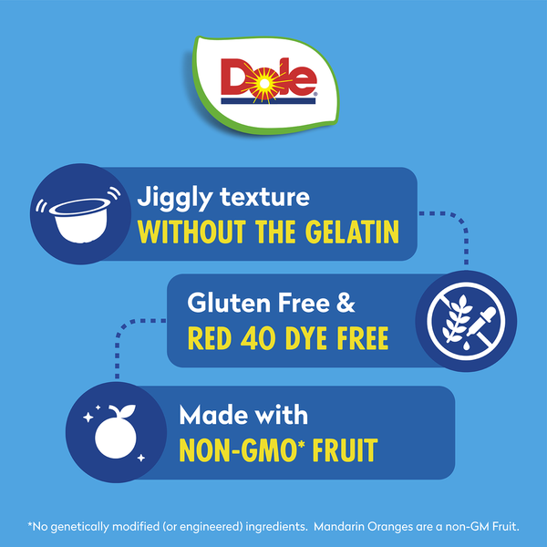 Dole Mandarin Oranges, Orange Gel