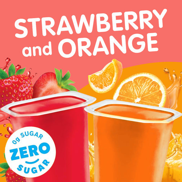 Snack Pack Zero Sugar Strawberry and Orange Juicy Gels