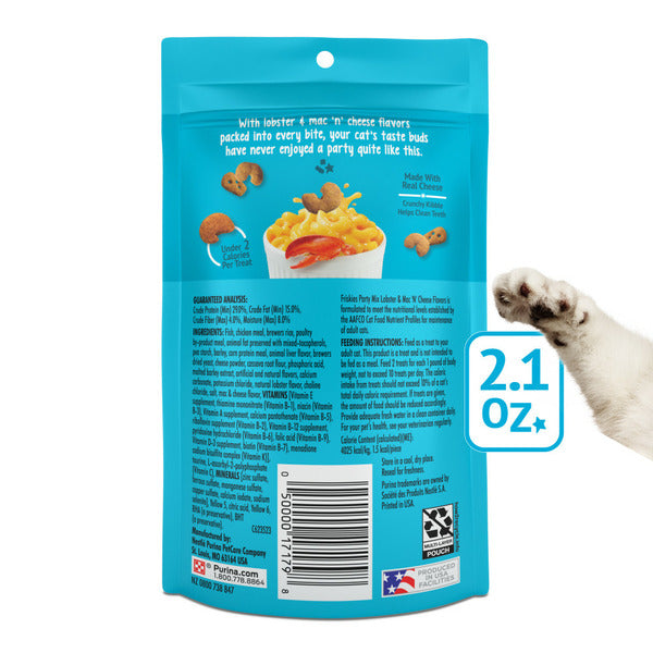 Purina Friskies Cat Treats, Party Mix Lobster & Mac &