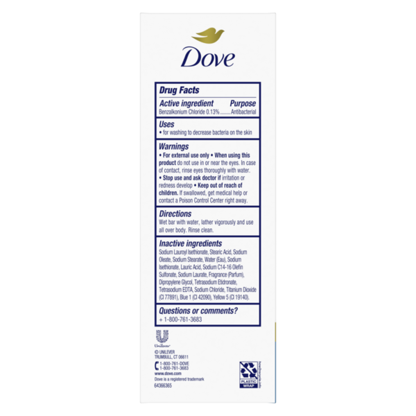 Dove Beauty Bar Soap Antibacterial Care