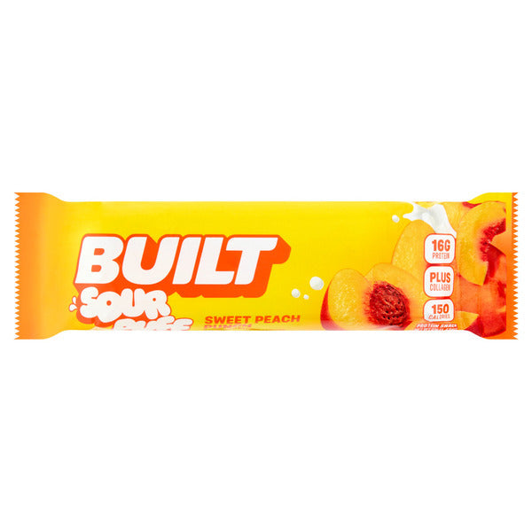 BUILT Sour Puff Sweet Peach Punch Protein Snack