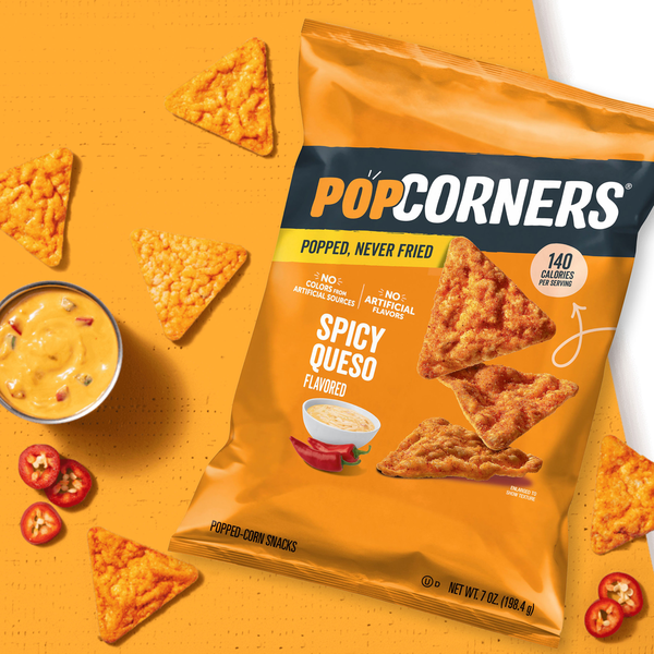 PopCorners Popped-Corn Snacks Spicy Queso Flavored