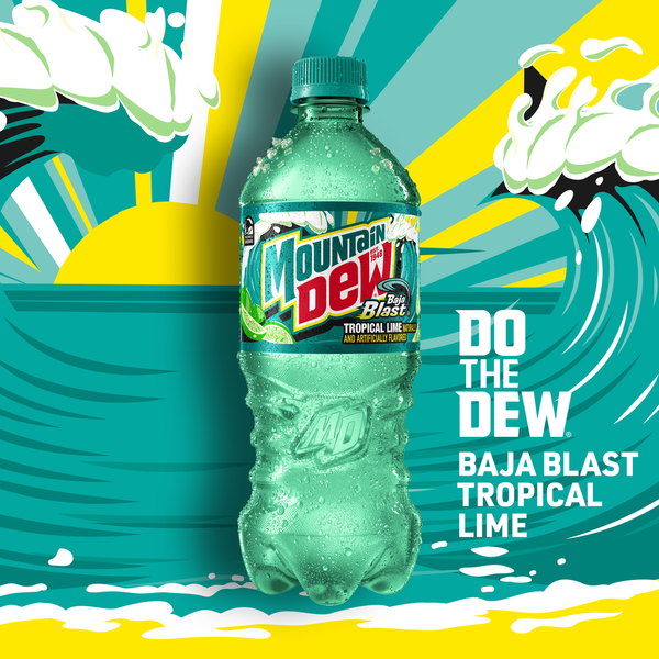 Mountain Dew Baja Blast Soda