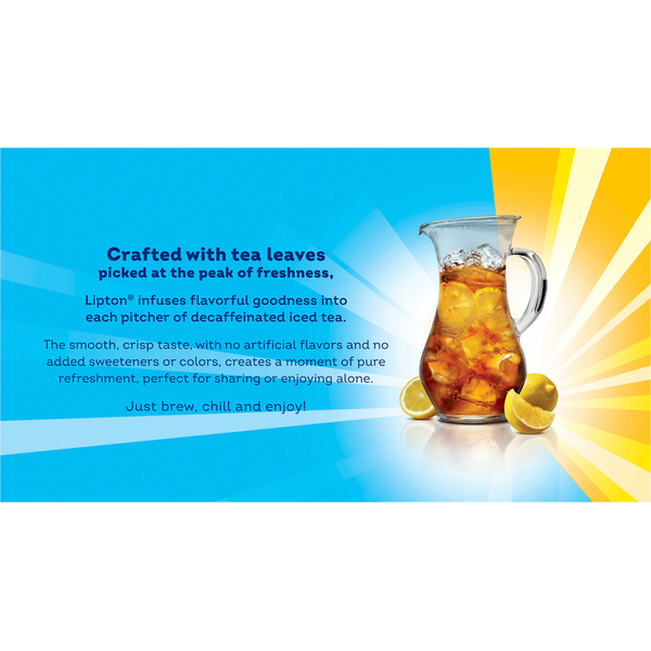 Lipton Decaffeinated Iced Tea Family Size