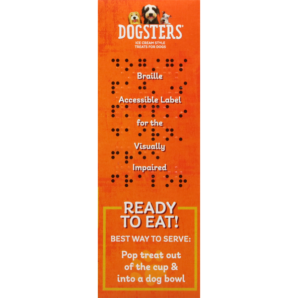 Dogsters Treats for Dogs, Paw-Some Pumpkin Flavor, Ice Cream Style