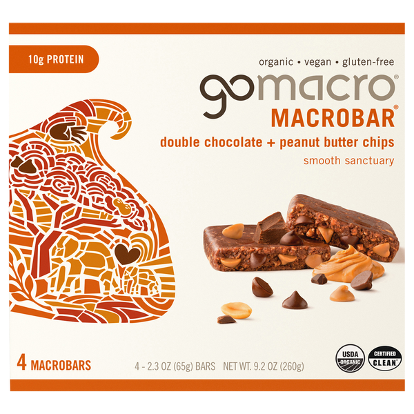 GoMacro Double Chocolate + Peanut Butter Chips MacroBar