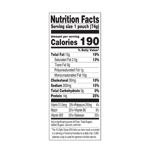 StarKist Selects® Wild Pink Salmon in Extra Virgin Olive Oil Pouch