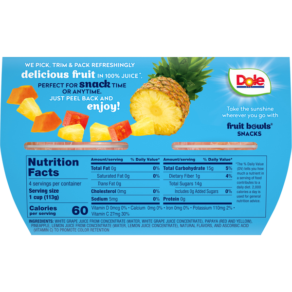 Dole Tropical Fruit, in 100% Fruit Juice