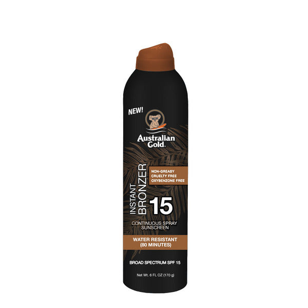 Australian Gold SPF 15 Continuous Spray with Bronzer