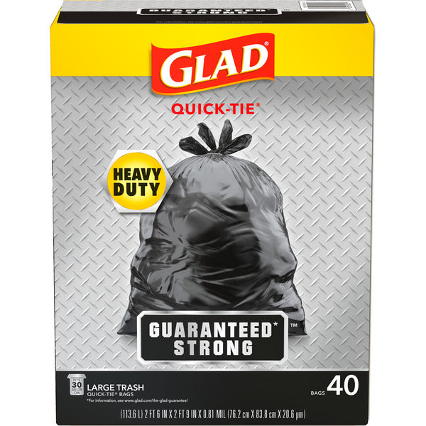 Glad Quick-Tie Large Trash Bags