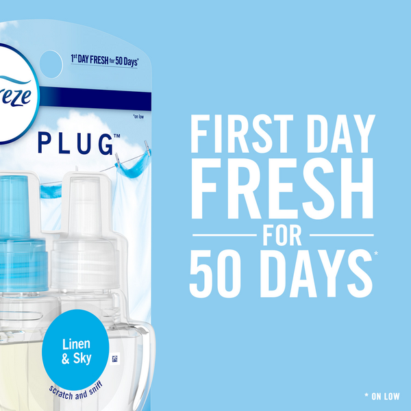Febreze PLUG Air Freshener Refills, Refresh & Energize Scent