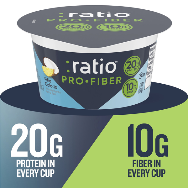 Ratio Pro-Fiber Pina Colada Yogurt Cultured Dairy Snack Cup