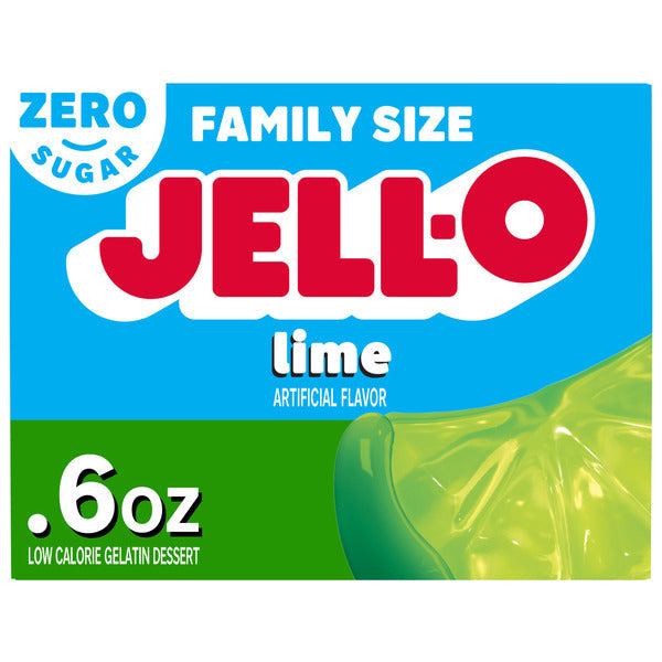 Jell-O Sugar Free Lime Low Calorie Gelatin Dessert Mix