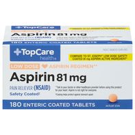 TopCare Aspirin, Low Dose, 81 mg, Enteric Coated T...
️