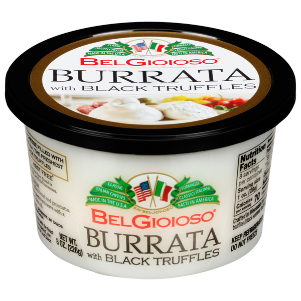 BelGioioso Cheese, Burrata with Black Truffles