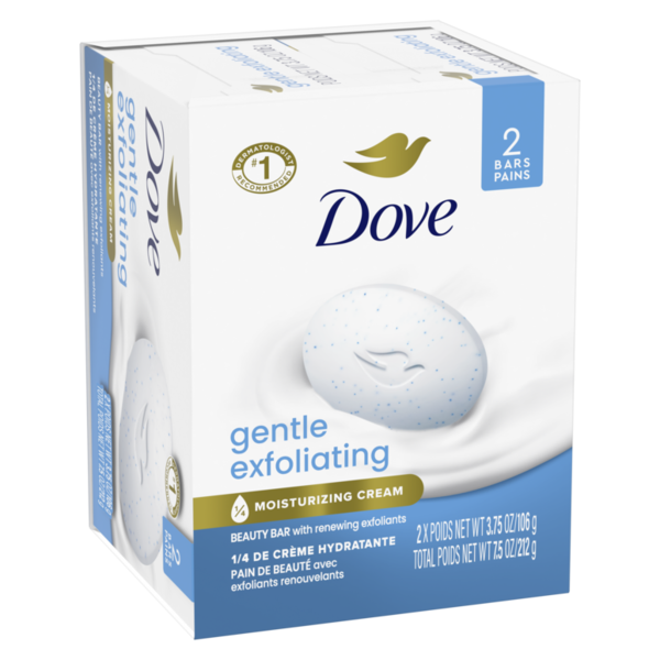Dove Beauty Bar Soap Gentle Exfoliating
