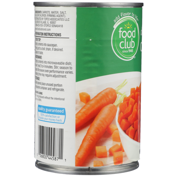 Food Club Diced Carrots