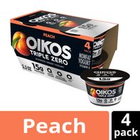 Oikos Triple Zero Peach Greek Yogurt️