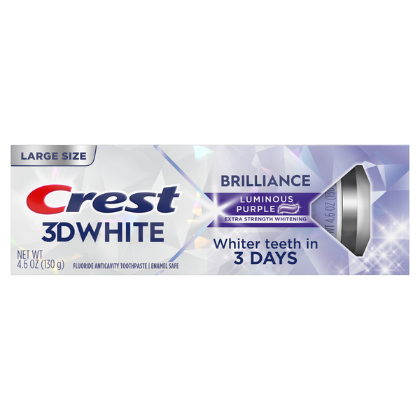 Crest 3D White Brilliance Luminous Purple Teeth Whitening Toothpaste