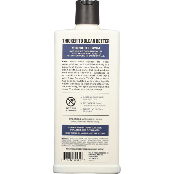 Duke Cannon Supply Co. Body Wash, Midnight Swim/Sandalwood + Lavender