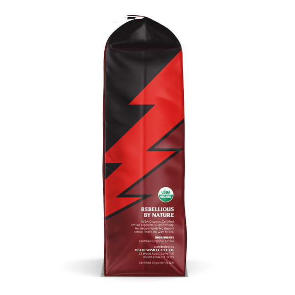Death Wish Coffee Dark Roast, Organic and Fair Trade, Ground Coffee