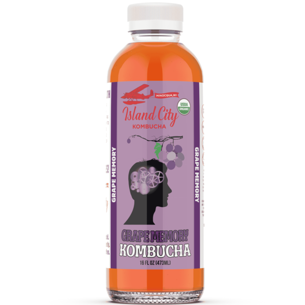 Island City Kombucha Organic Grape Kombucha