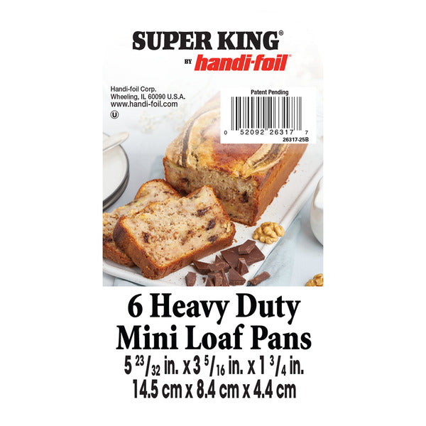 Handi-foil Super King Heavy Duty Mini Loaf Pans