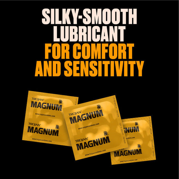 Trojan Magnum Ecstasy Large Size Lubricated Condoms