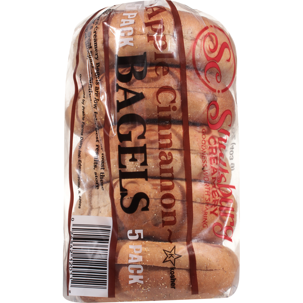 Shullsburg Creamery Presliced Apple Cinnamon Bagels