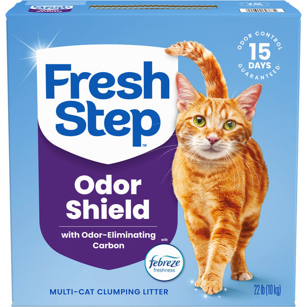 Fresh Step Odor Shield Multi Cat Clumping Litter with Febreze Freshness