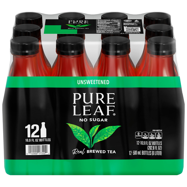 Pure Leaf Unsweetened Black Tea Real Brewed Tea