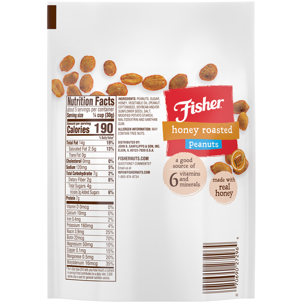 Fisher Honey Roasted Peanuts