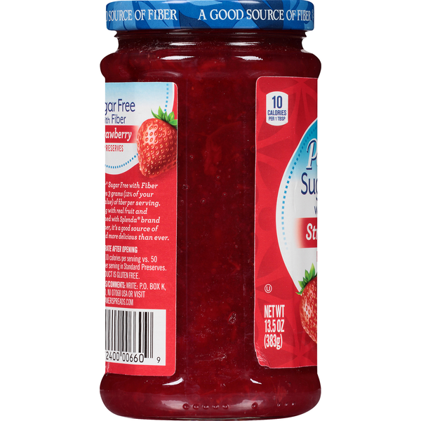 Polaner Preserves, Sugar Free, with Fiber, Strawberry