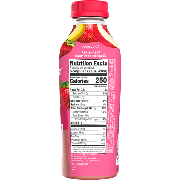 Bolthouse Farms 100% Juice Smoothie, Strawberry Banana