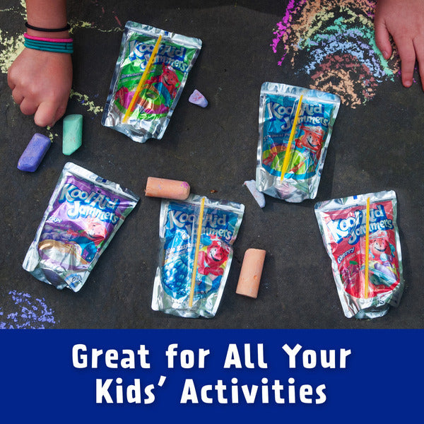 Kool-Aid Jammers Blue Raspberry Flavored Kids 0% Juice Drink Pouches