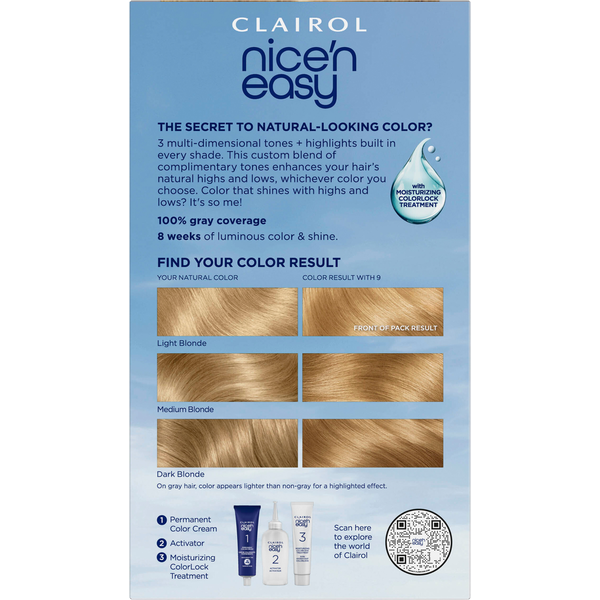 Nice’n Easy 9 Light Blonde Permanent Hair Color