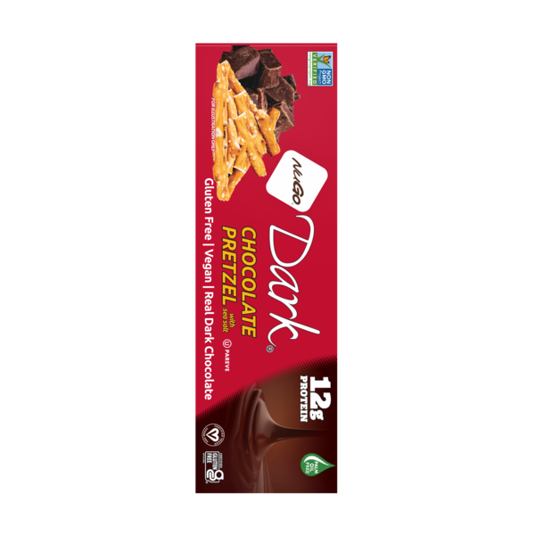 NuGo Dark Chocolate Pretzel, Vegan, Gluten Free, Protein Bar